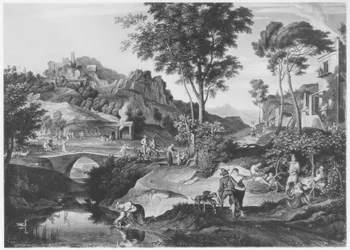 Paysage italien avec Don Quichotte